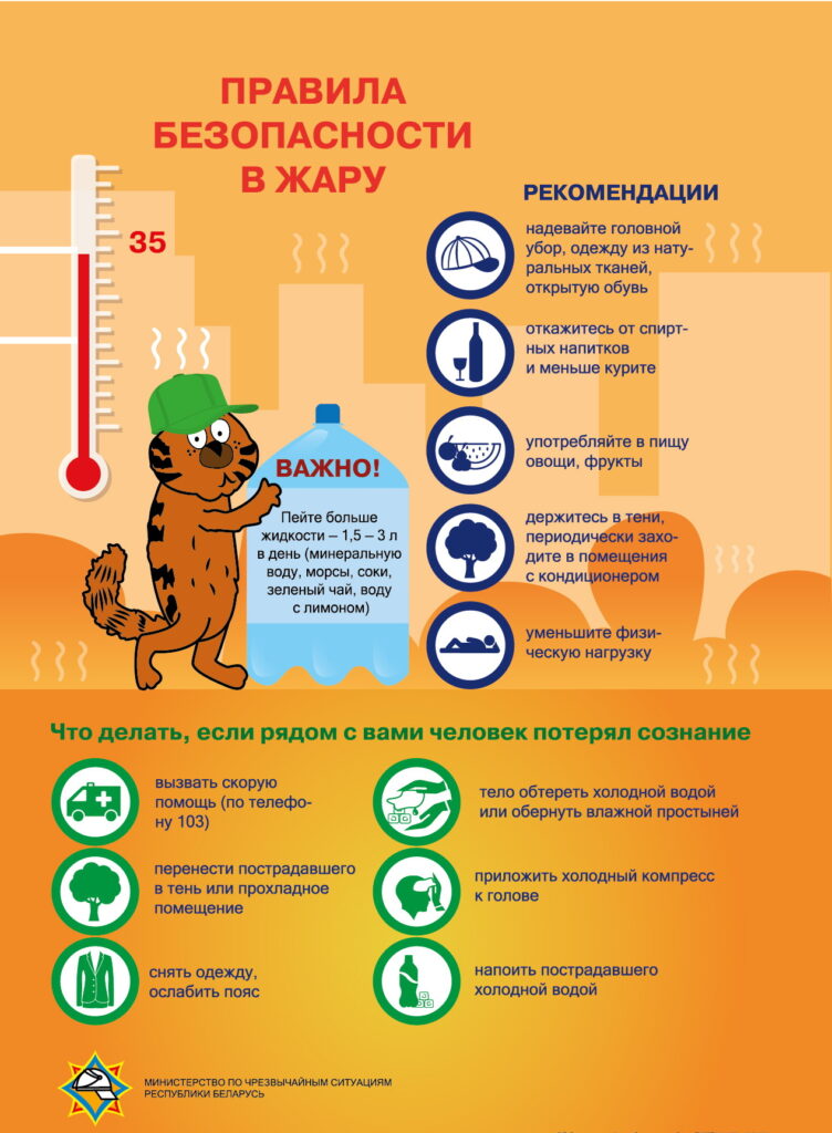 Правила безопасности в жару